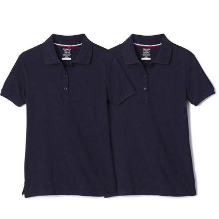 French Toast Girls' Short Sleeve Stretch Pique Pol
