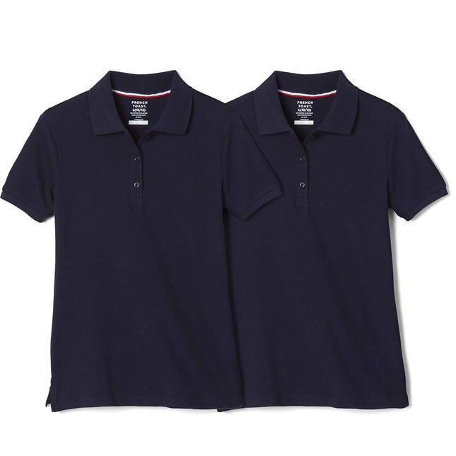 French Toast Girls' Short Sleeve Stretch Pique Pol