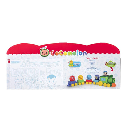 CoComelon Train musical de l'Alphabet avec JJ - Comprend un train de l'alphabet avec musique, sons et phrases - 4 wagons de l'alphabet, 1 figurine de chef de gare JJ - Joue des extraits de la chanson 'ABC' - Jouets pour enfants et tout-petits