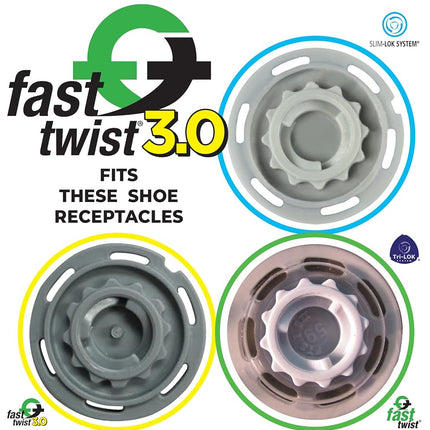 SOFTSPIKES Unisex Adult Translucent Grey Fast Twist 3.0 Pulsar Golf Cleats Ultimate Cleat Kit, Gray, One Size US