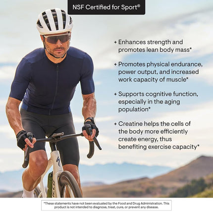 Thorne Research Creatine Monohydrate - Amino Acid Powder, Gluten-Free & Keto - Supports Muscles, Cellular Energy and Cognitive Function - 900g, 180 Servings