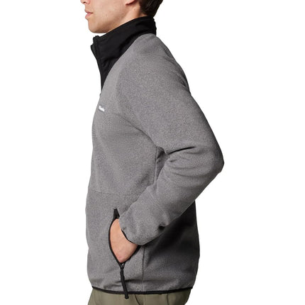 Columbia Men's Sequoia Grove Full Zip Fleece, City Grey Heather/Black, XS