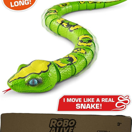 Robo Alive Robotic King Python Toy, 80 cm, Realistic Movements, Battery-Powered Robotic Toy Snake
