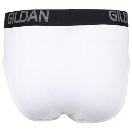 Gildan Men's Cotton Stretch Brief, Artic White (5-Pack), M (Pack of 5)