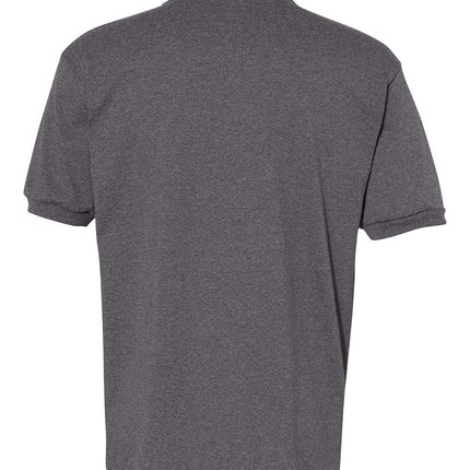 Polo Hanes en jersey de coton mélangé pour homme avec poche, S