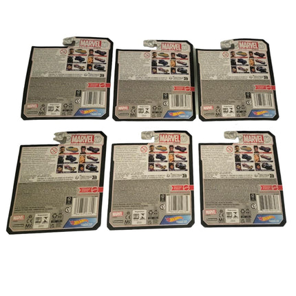 Hot Wheels Character Cars � Complete 6?Pack (HHB74?956G) | Includes Black Panther, Namor, Shuri, Ms. Marvel, Captain Marvel & America Chavez | 1:64 Die?Cast Vehicles � Ages 3+