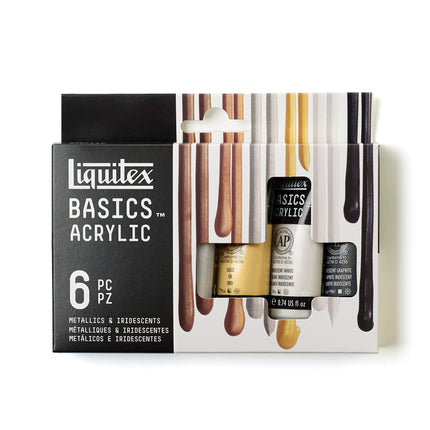 Liquitex BASICS Acrylic Paint Set, 6 x 22ml (0.74-