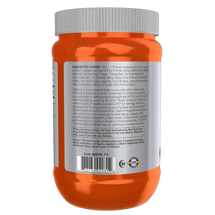 NOW Sports Creatine Monohydrate Powder, 21.2-Pound