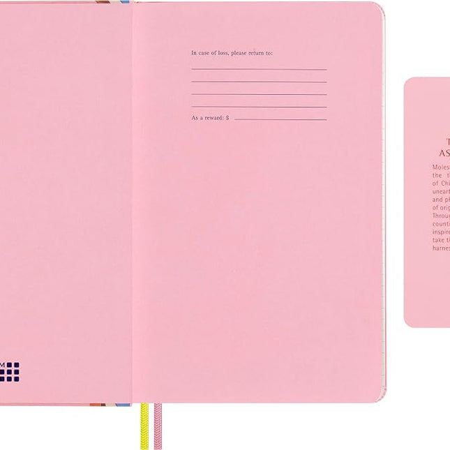 Moleskine Sakura Undated Weekly Planner by Momoko Sakura, 18-Months Undated Weekly Planner with Hardcover and Elastic Closure, Asian Collection 2024, Limited Edition, Large Format 13 x 21 cm