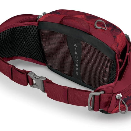 Osprey Savu 5 Lumbar Bike Hydration Pack, Claret Red, One Size