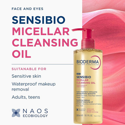 BIODERMA Sensibio Micellar Cleansing Oil Soothing Makeup Remover 300ml