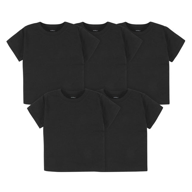 Gerber Baby Toddler 5-Pack Solid Short Sleeve T-Sh