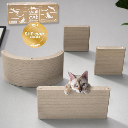 Cat Wall Shelves Set - Indoor & Outdoor by Pryde P