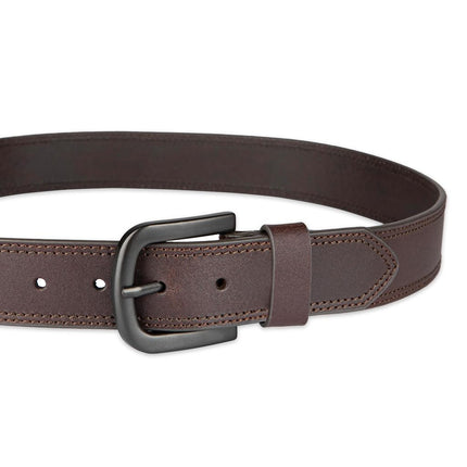 Dickies Men's Two Row Stitch Belt, Brown, Waist 50