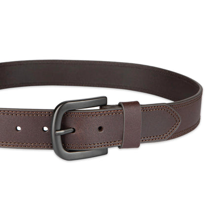 Dickies Men's Two Row Stitch Belt, Brown, Waist 50