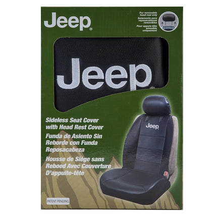 Plasticolor Jeep Sideless Seat Cover Black/White (008581R01)