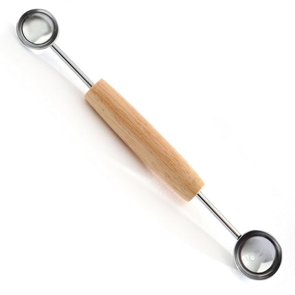Norpro 5135 Double Melon Baller w/Wood Handle, Har