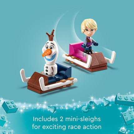 LEGO Disney Frozen Anna and Elsa’s Magical Carousel 43218 Ice Palace Building Toy Set with Elsa, Anna and Olaf, Great Birthday Gift for 6 Year olds