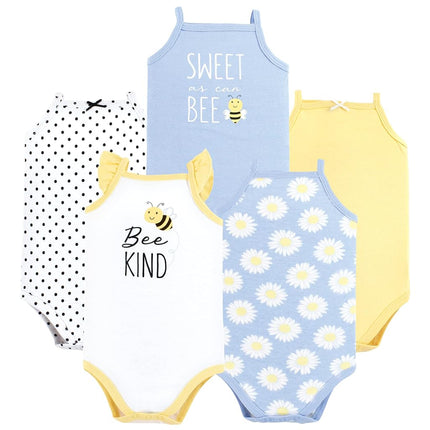 Hudson Baby Bodysuits sans manches en coton unisexe pour bébé, Bee Kind, 0-3 Mois