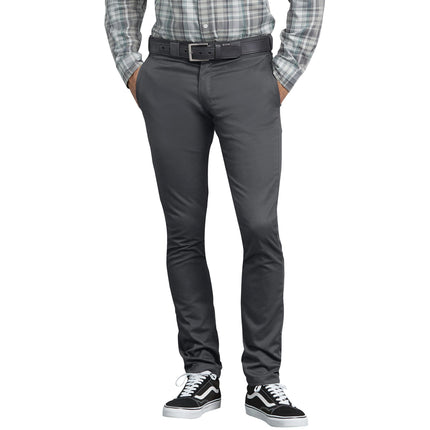 Dickies Men's Skinny Fit Work Pants, Charcoal, 31W