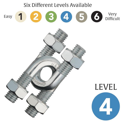 Bepuzzled,U&U Hanayama Metal Brainteaser Puzzle Mensa Rated Level 4, for Ages 12 and Up