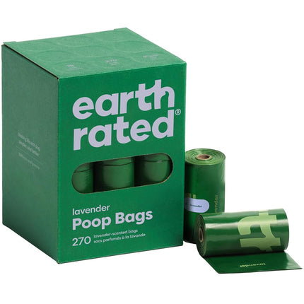 Earth Rated Dog Poop Bags, 270 Extra Thick and Str