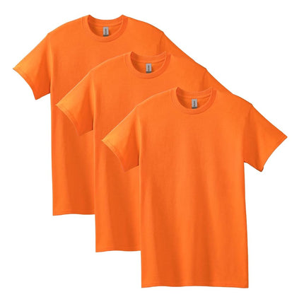 Gildan Men's Shirt (Pack of 2), Safety Orange (Pac