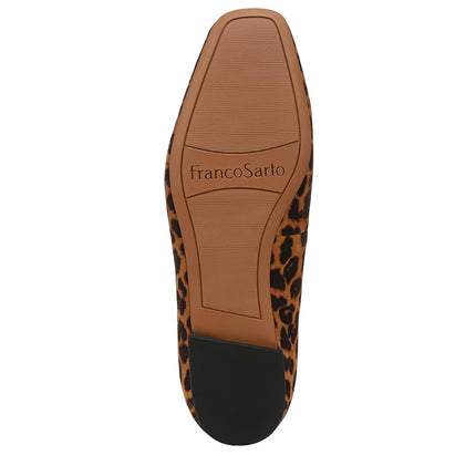 Franco Sarto Women's Vana Flat, Whiskey Brown Animal Print, 6