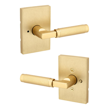 Kwikset Prava Interior Privacy Door Knurled Handle