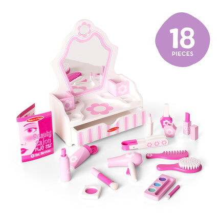 Melissa & Doug Wooden Beauty Salon Play Set