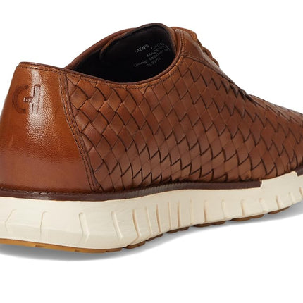 Cole Haan Men's Zerogrand Remastered Woven Oxfords, British Tan/Dk NAT, 7 UK