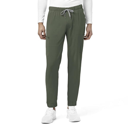 WONDERWINK Renew Men's Jogger Scrub Pant, Olive, X