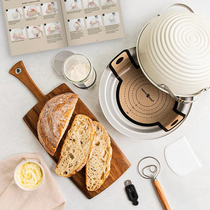 Nordic Ware Simply Sourdough Bread Baking Kit, 9 Piece Starter Set