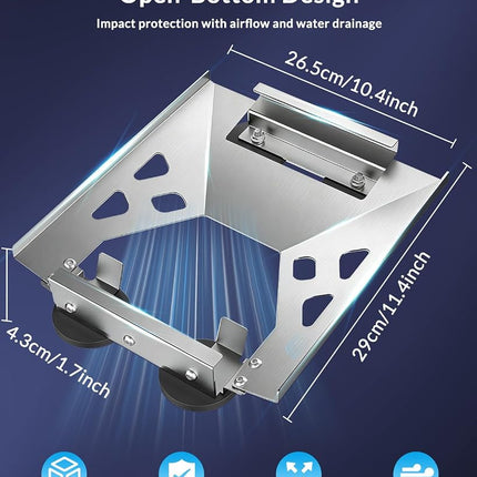 Starlink Mini Flat Magnetic Roof Mount, Ultra-Secure 220 lbs Hold, Quick-Release & Low-Profile 1.7” Design, Scratch & Weather-Resistant, Perfect for Car, RV, Van, Truck & Boat Adventures -Silver