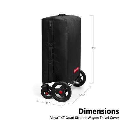 Baby Stroller Wagon Travel Cover, Toddler Stroller Bag, Radio Flyer Travel Cover for Voya Stroll ‘N Wagon 4 Seater High Sides