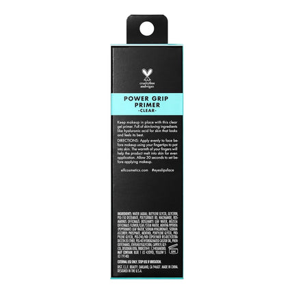 e.l.f. Power Grip Primer, Gel-Based & Hydrating Face Primer For Smoothing Skin & Gripping Makeup, Moisturizes & Primes, 0.811 Fl Oz, Clear