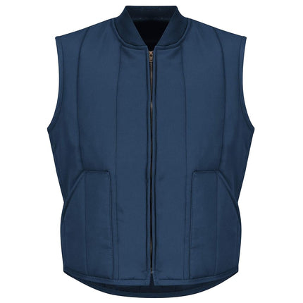 Red Kap Men's Quilted Vest, Navy, Large Tall
