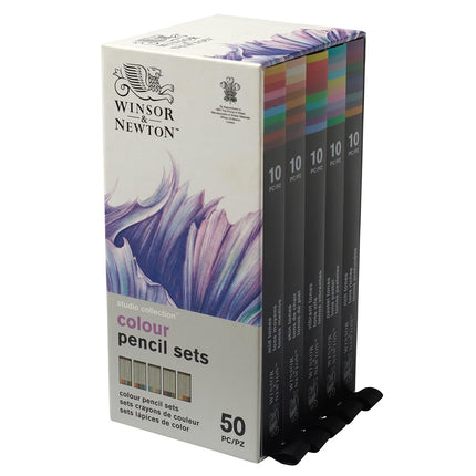 Winsor & Newton Studio Collection Colour Pencil Set, 50 Piece
