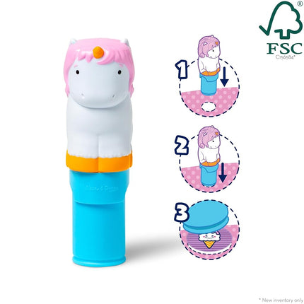 Melissa & Doug Sticker Wow Stamper & Activity Pad - Unicorn | Book for Children, Travel Toys for Kids | Age 3+ - FSC Certified