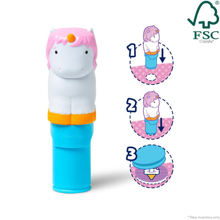 Melissa & Doug Sticker Wow Stamper & Activity Pad - Unicorn | Book for Children, Travel Toys for Kids | Age 3+ - FSC Certified
