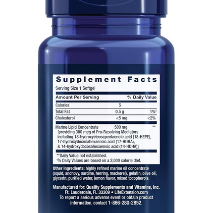Life Extension Pro-Resolving Mediators, 30 Count (Packaging may vary)