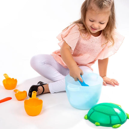 Melissa & Doug Sunny Patch Seaside Sidekicks Sand Baking Set (Pretend Play, Beach Toys for Kids, 7 Pieces)