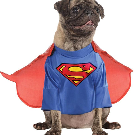 DC Comics Superman Shirt and Cape Pet Costume, As 