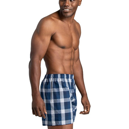 Fruit of the Loom Men's Premium Tag-free Cotton Underwear & Undershirts??? ?? ???? ? ????.?????????????fruit Loo Boxer Shorts, Blues, XL UK