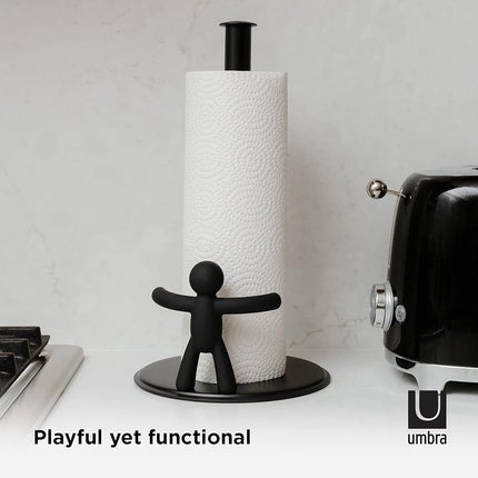 Umbra Buddy Countertop Paper Towel Holder, Black