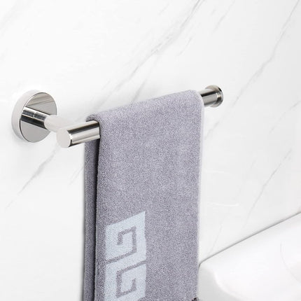 NearMoon Hand Towel Holder/Towel Ring, Thicken Stainless Steel Hand Towel Bar for Bathroom, Rustproof Wall Mounted Towel Rack, Contemporary Style Bath Accessories, 9 Inch (2 Pack, Chrome Finish)
