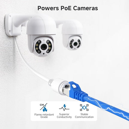 Cable Matters Snagless Shielded Cat6A Ethernet Cable 50 ft (SSTP, SFTP Shielded Ethernet Cable, Shielded Cat6 Cable, Cat 6 Shielded Network Cable) in Blue