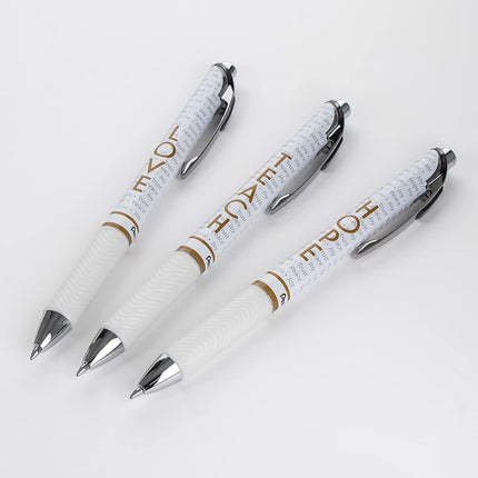 EnerGel Inspire Love/Teach/Hope, (0.7mm) Medium Line, Black Ink 3-pk