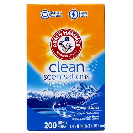 Arm & Hammer Fabric Softener Sheets, Purifying Wat