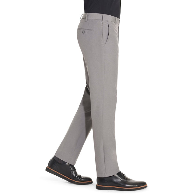 Van Heusen Men's Slim Fit Flex Flat Front Pant, Smoked Grey, 30W x 34L